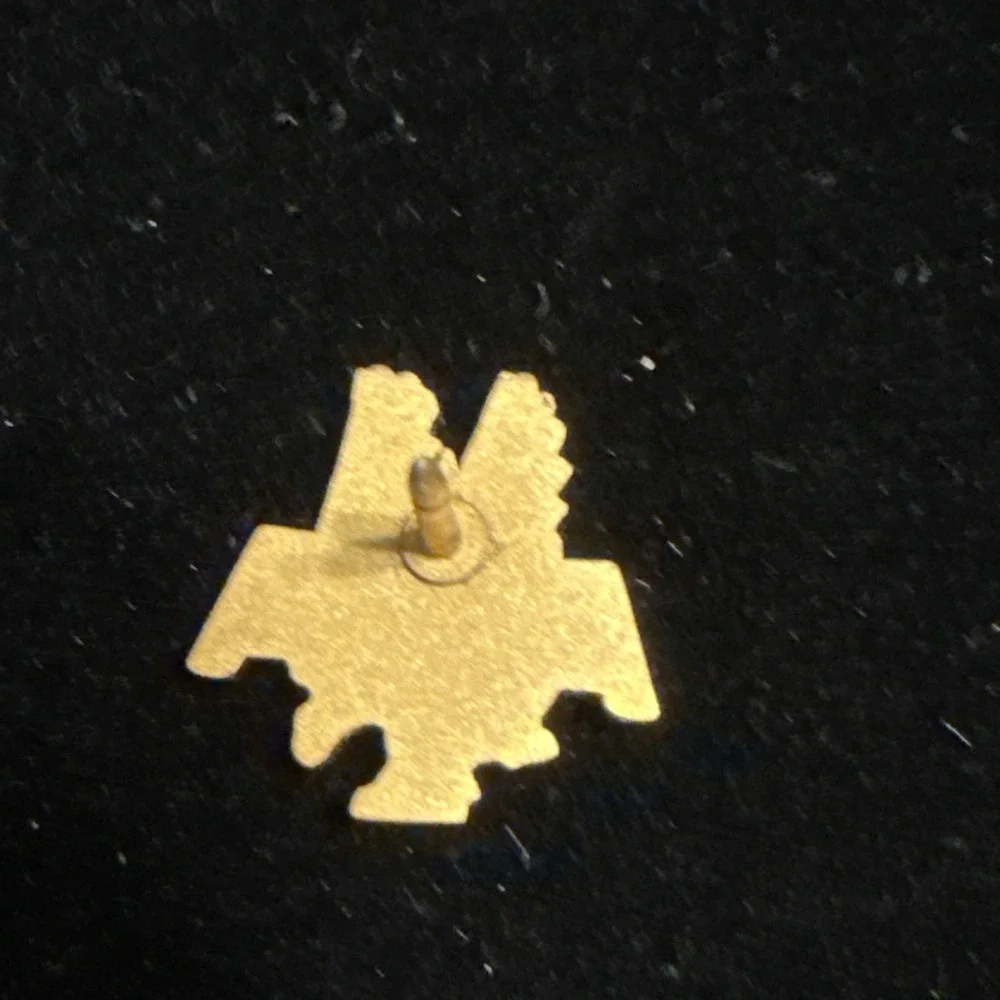 Vintage American Airlines Eagle Employee‎ Black & Gold Service Pin